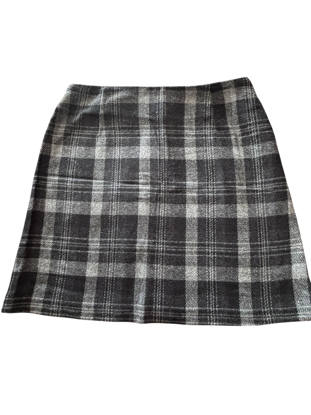 Emblem Vintage Plaid Wool Blend Mini Skirt Size 9 Made in Canada